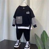 Boys Urban Style, Long Sleeve Striped Sweater and Pants Set. (Striped Sweater available by itself)