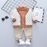 Baby Boys Stylish 3pc Set. Vest/Cardigan, Shirt, & Pants. Ages 9M-4T