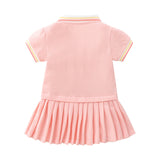 Baby Girls Pleated Mini Dress.