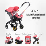 4 in 1 Baby Carriage, Car Seat, Cradle & Baby Bassinet For Newborns