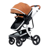 Multifunction 5-IN-1 Baby Stroller Portable Pram High Landscape Infant Cart Luxury Baby Carriage With Car Seat Base