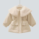 Toddler Girls Single Breasted Trench Coat. Ages 2-7Y