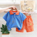 Baby Boys TeddyBear T-Shirt & Shorts 2Pc Set