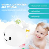 Baby Bath Time Toy. Flashing Whale With Automatic Water Sprinklers, Lights & Sound