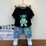 Baby Boys Cool Bear T-shirt & Shorts Set. Ages 2T- 10Yrs