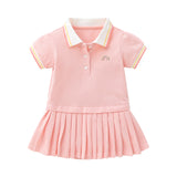 Baby Girls Pleated Mini Dress.