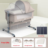 Washable New Born Bed Portable Removable Crib  Adjustment  Big Bed Foldable Cradle