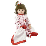 24" Beautiful Reborn Baby Girl Doll In Cute Ladybug Pajamas