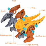 Take Apart Dinosaur Toys for Kids Toys Toolbox Construction Building  with Electric Drill, Dinosaur Toys Christmas Birthday Gifts Boys Girls